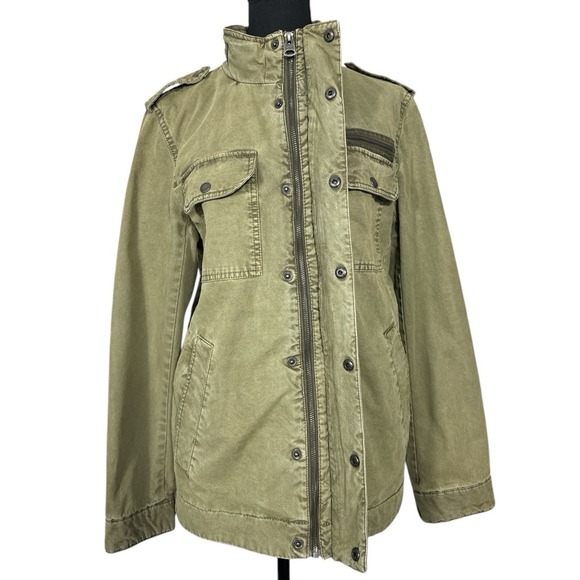Levi's Men's Military-Inspired Field Jacket - Green, Size S (LM9MC286) - Picture 6 of 16